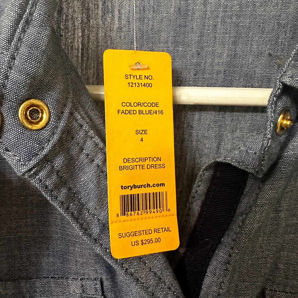 Tory Burch Denim Button Shirt Dress